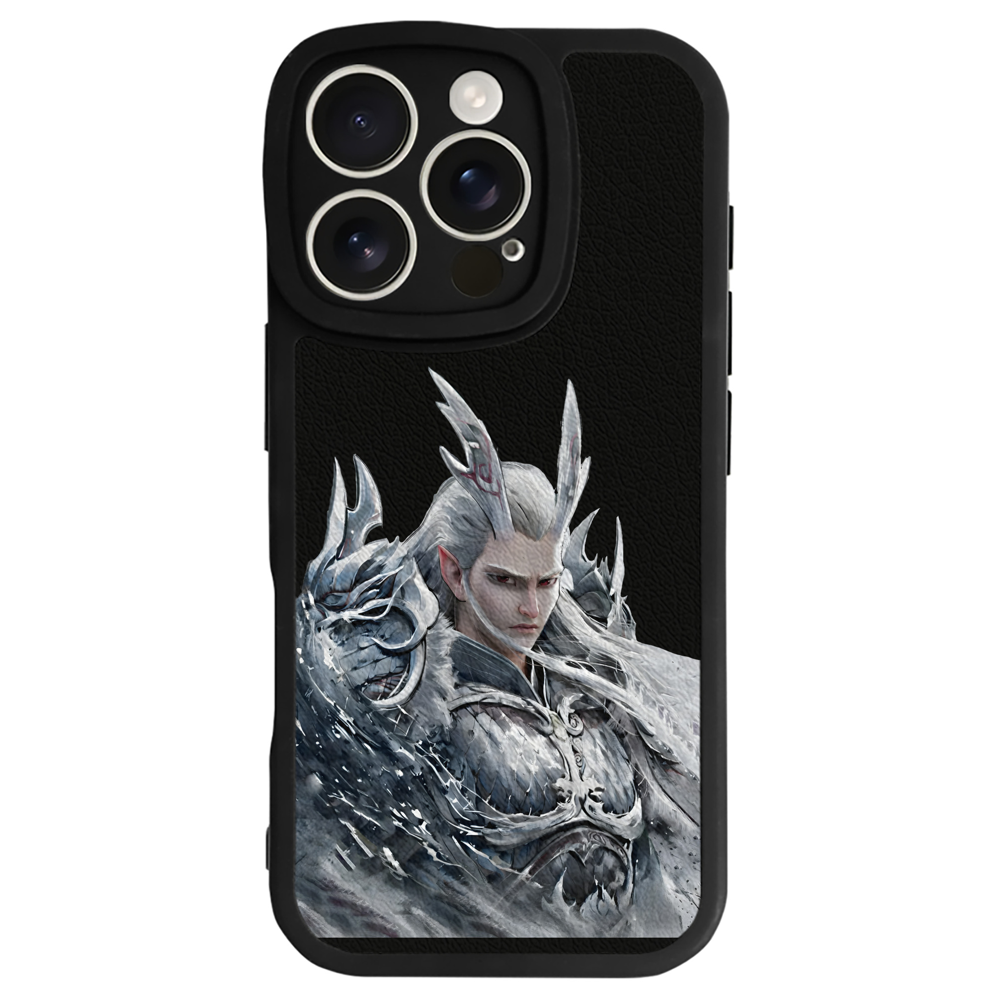 （画像用） Ne Zha 2 ナタ 魔童の大暴れ 【iPhone 16シリーズ対応】シリコンスマホケース（レザー調） 材質：シリコン
